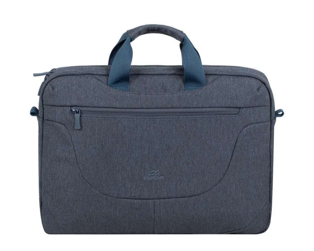 Geantă pentru Laptop RivaCase Galapagos, 15.6", Poliester, Gri închis