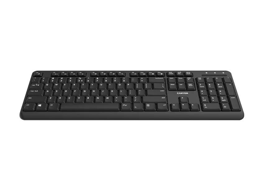 Tastatură Canyon W20, Fără fir, Negru