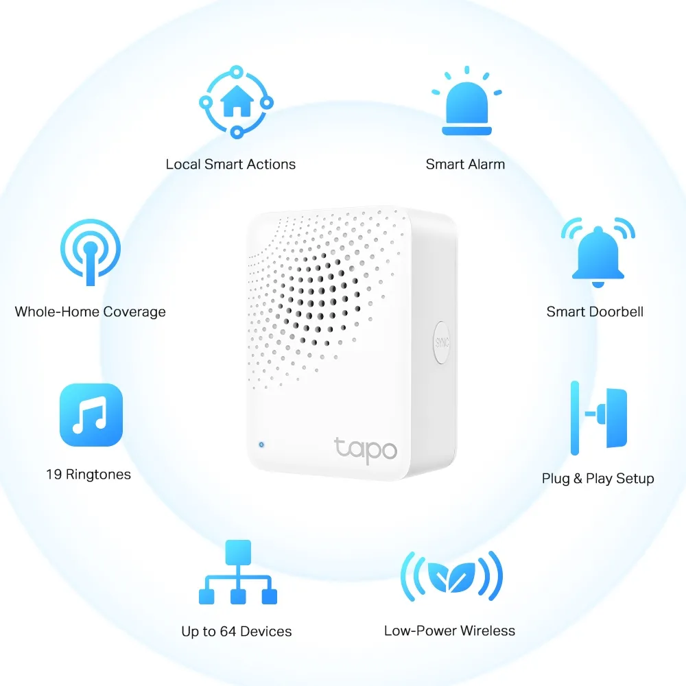 Smart Hub TP-LINK Tapo H100, Alb