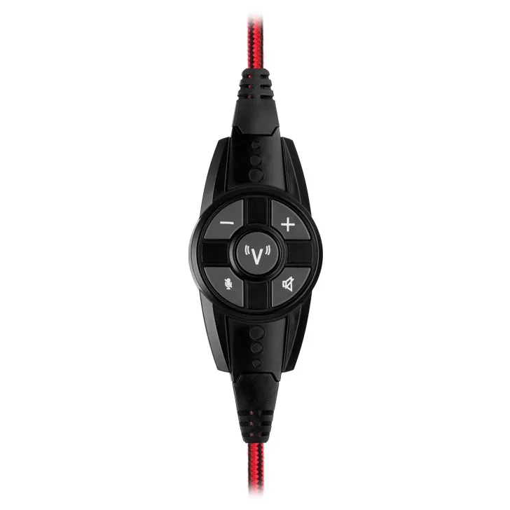 Căști gaming SVEN AP-U996MV, Cu fir, Negru/Roșu