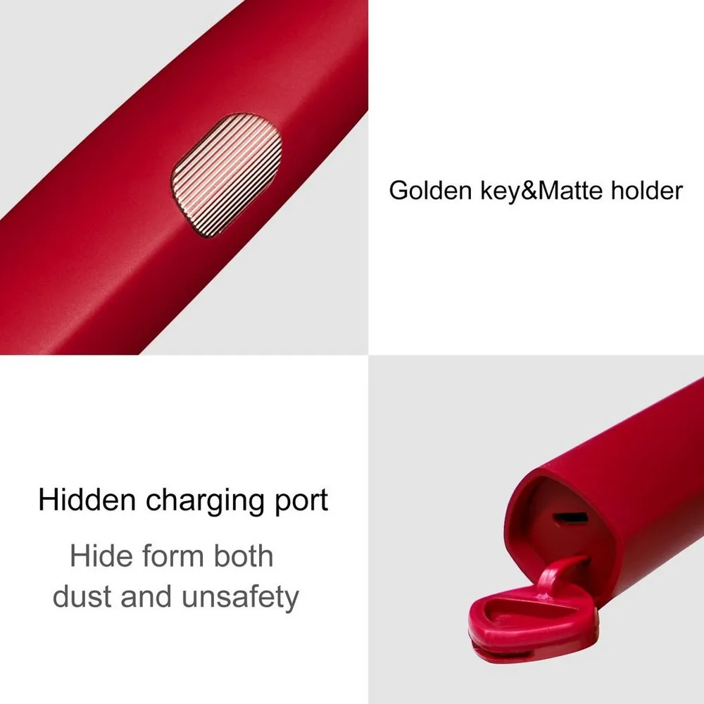 Periuța de dinți electrică sonică DR.BEI GY1, Roșu