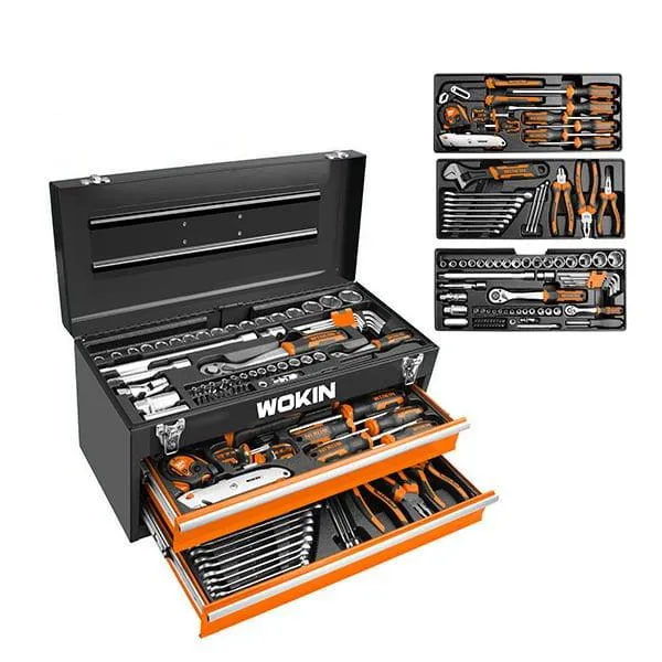 Trusa metalica cu scule WOKIN 98 piese