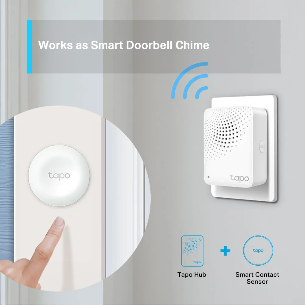 Smart Hub TP-LINK Tapo H100, Alb