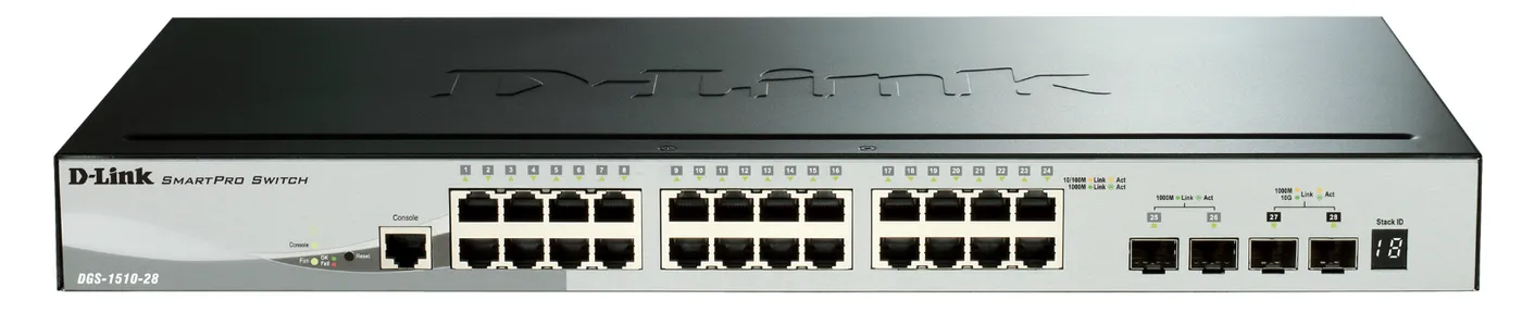 Comutator PoE D-Link DGS-1510-28P, 24x IEEE 802.3af/at