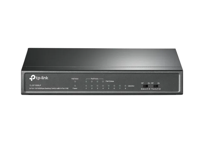 Comutator PoE TP-LINK TL-SF1008LP, 4x IEEE 802.3af