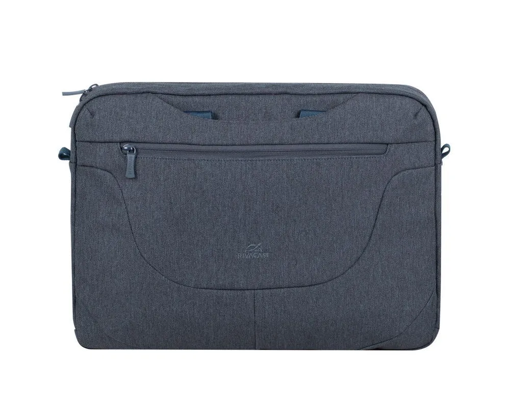 Geantă pentru Laptop RivaCase Galapagos, 15.6", Poliester, Gri închis