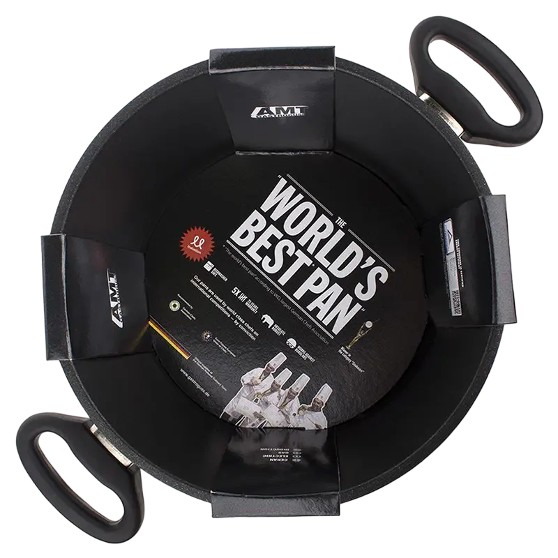 Cratiță AMT Gastroguss I-924-E, 5L, 24cm, Negru