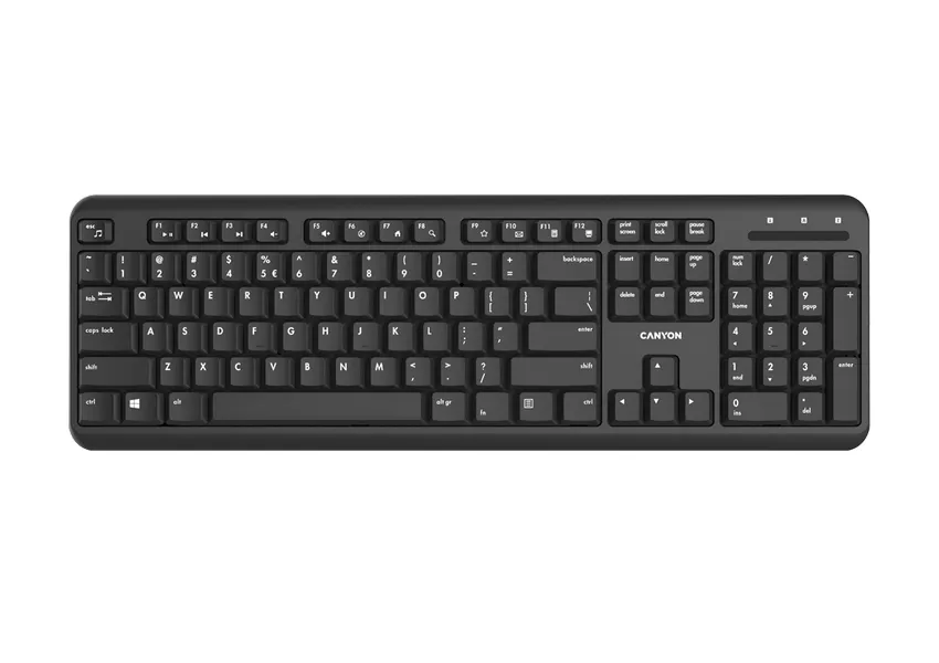 Tastatură Canyon W20, Fără fir, Negru