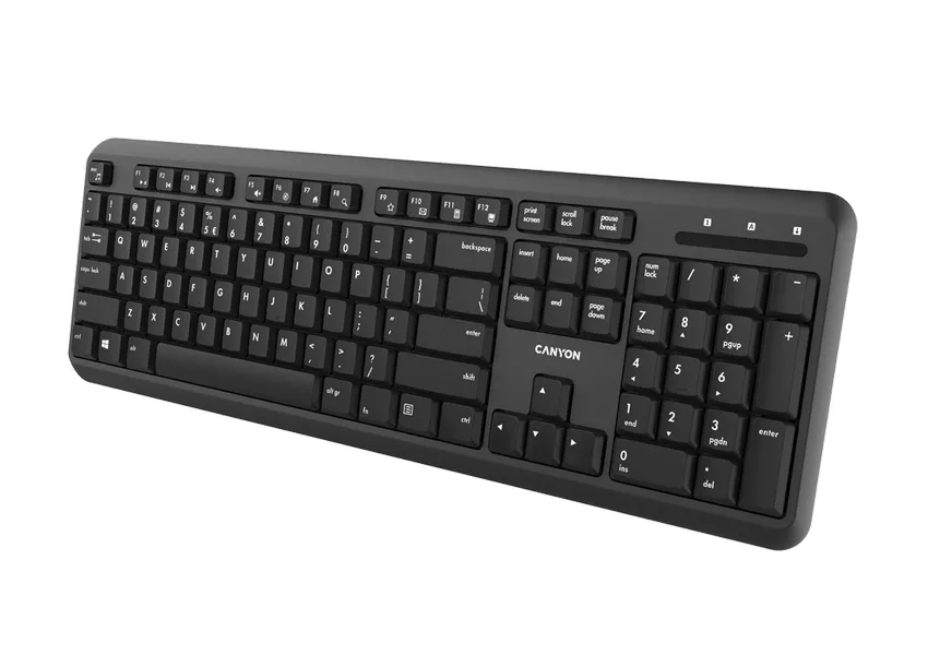 Tastatură Canyon W20, Fără fir, Negru