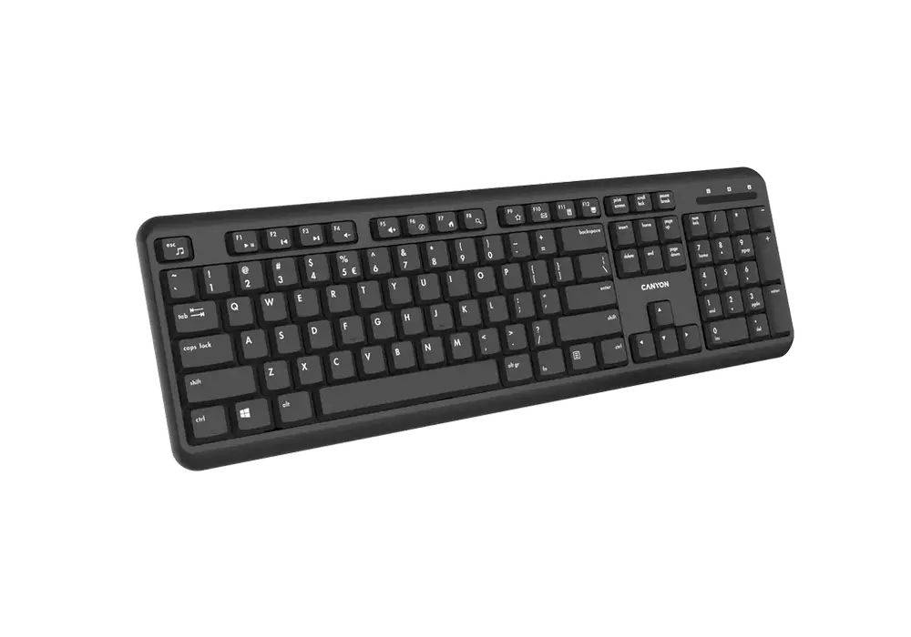 Tastatură Canyon W20, Fără fir, Negru