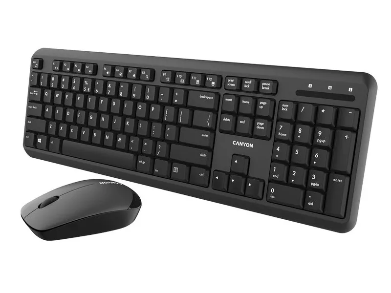 Tastatură Canyon W20, Fără fir, Negru