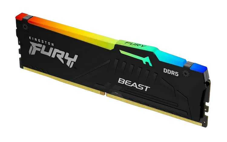 Memorie RAM Kingston FURY Beast RGB, DDR5 SDRAM, 5600 MHz, 32 GB, KF556C40BBAK2-32