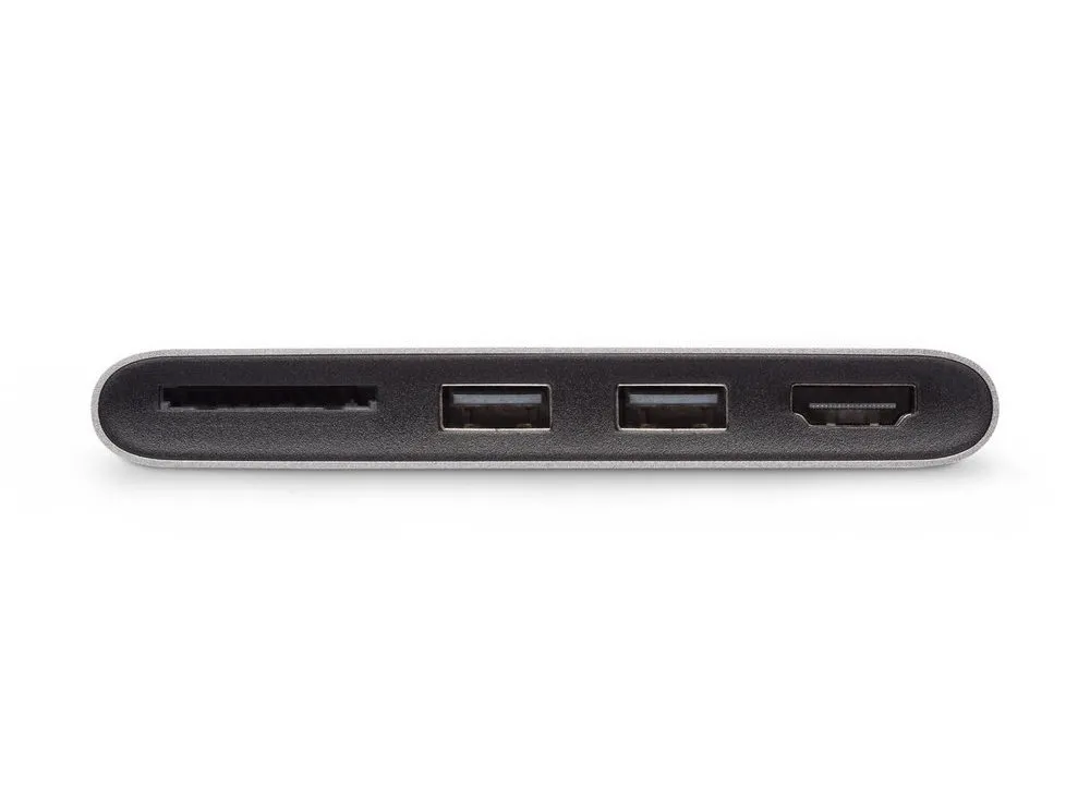 Adapter  MOSHI  MultimediaType-C M / HDMI F, 2xUSB, SD, Titanium Gray