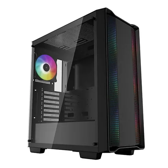 Carcasă PC Deepcool CC560 ARGB, Midi-Tower, ATX PS2 , Negru