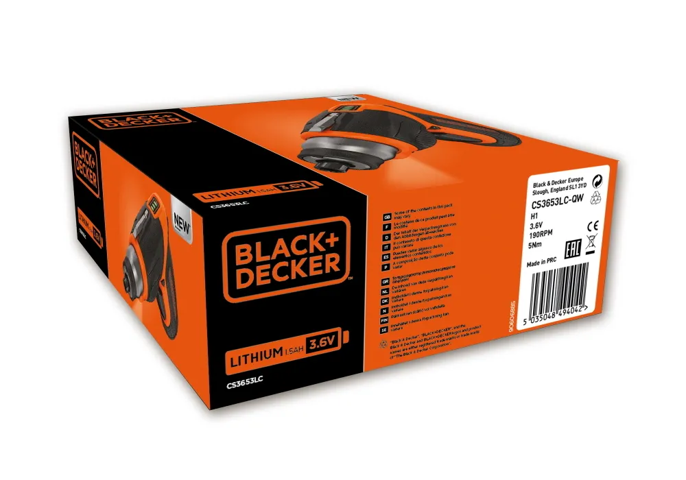 Mașină de înşurubat Black+Decker CS3653LC-QW