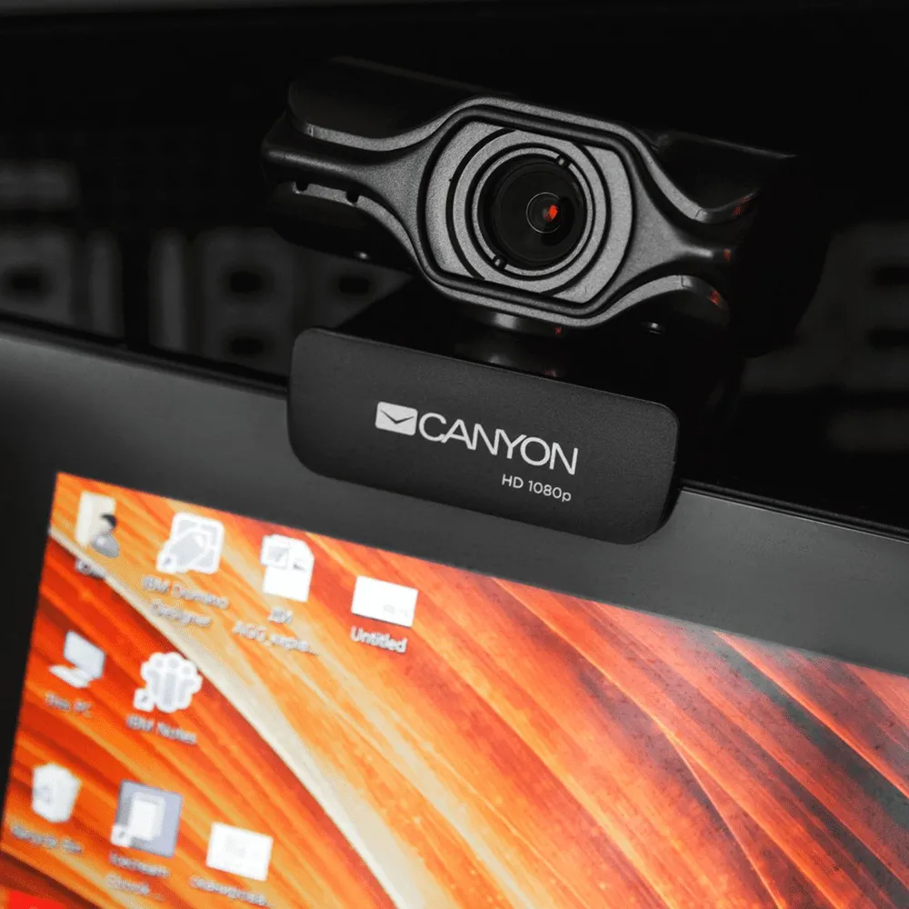 Cameră Web Canyon C6, Quad HD, Negru