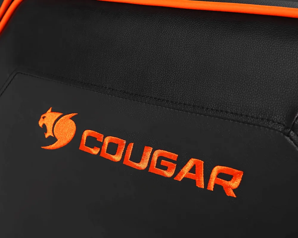 Scaun Gaming Cougar Ranger, PVC Piele, Negru/Portocaliu
