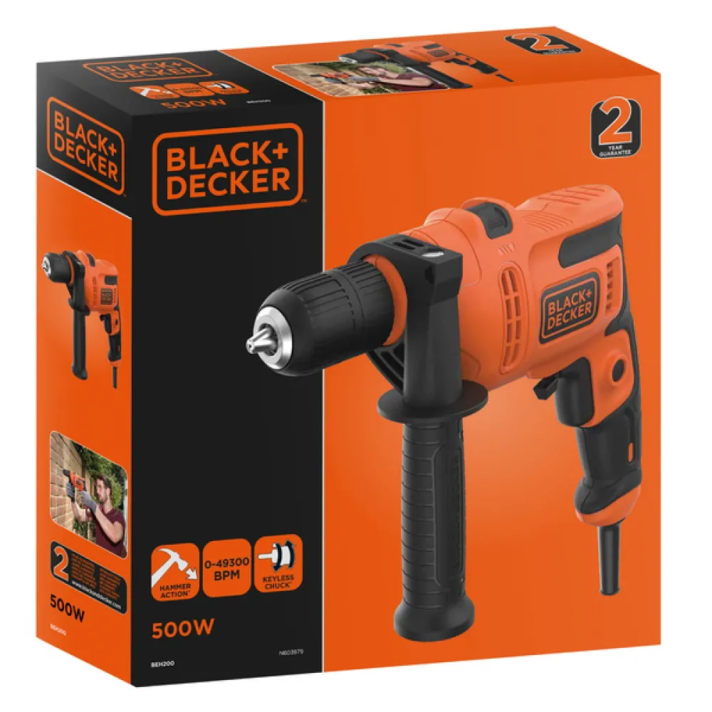 Mașină de găurit Black+Decker BEH200-QS