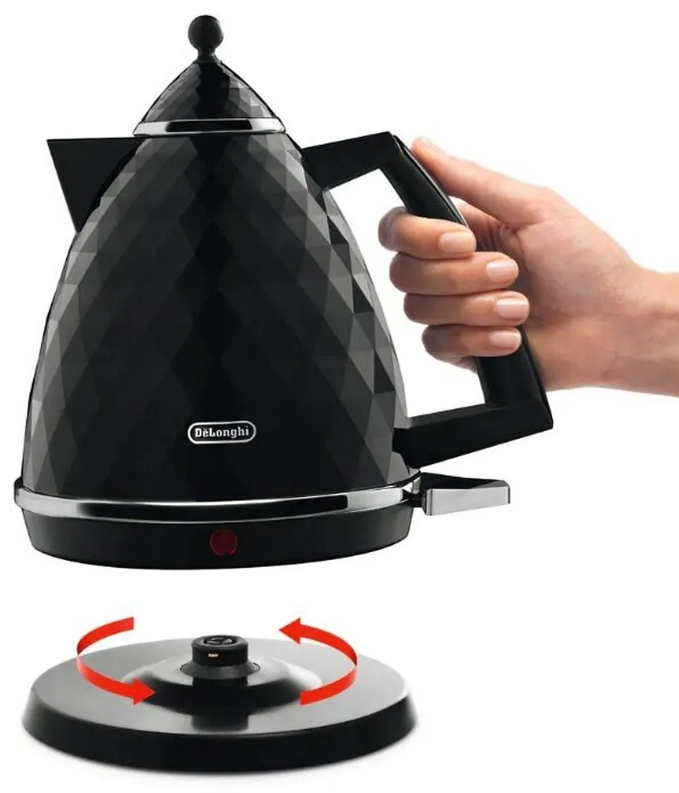 Fierbător electric De'Longhi Brillante, Negru