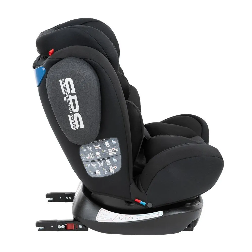 Scaun auto Kikka Boo 4 Fix DOUBLE ISOFIX, Grupa 0+/1/2/3 (0-36 kg), Negru
