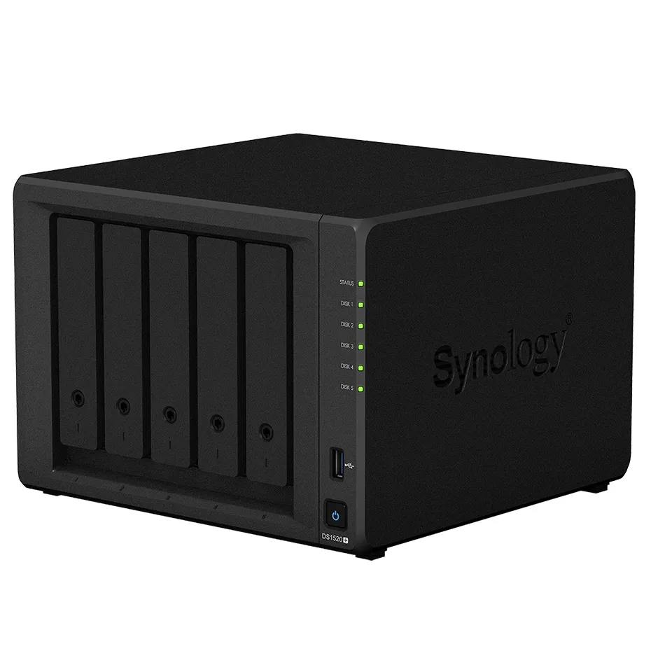 Stocare atașată la rețea SYNOLOGY DS1520+, Negru