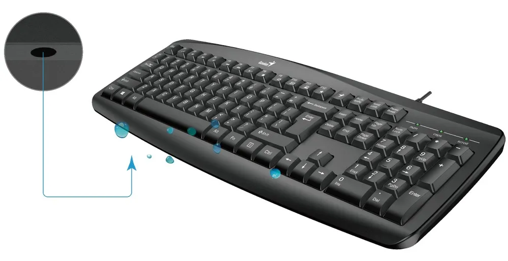 Set Tastatură + Mouse Genius Smart KM-200, Cu fir, Negru