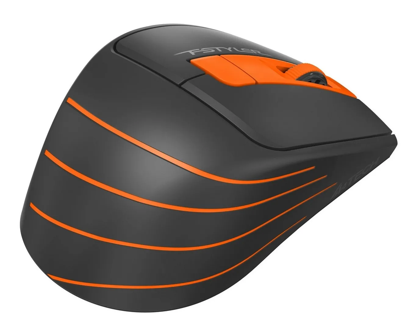 Mouse Wireless A4Tech FG30, Negru/Portocaliu