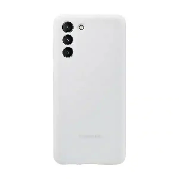 Husă Samsung Silicone Cover for Galaxy S21, Gri deschis