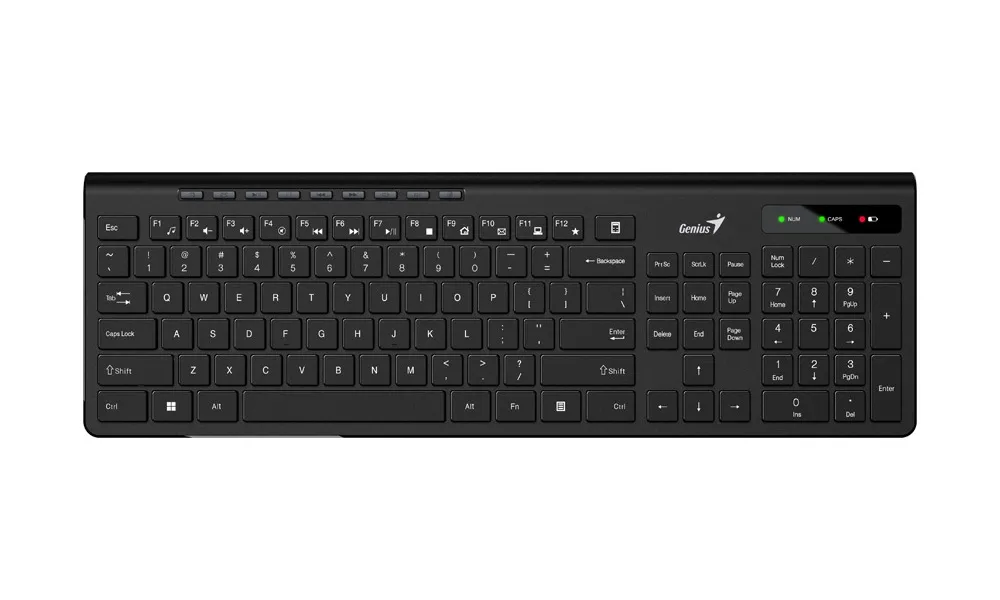 Tastatură Genius SlimStar 7230, Fără fir, Negru