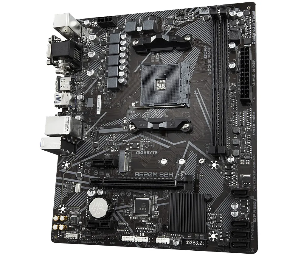 Placă de bază Gigabyte A520M S2H 1.0, AM4, AMD A520, Micro-ATX