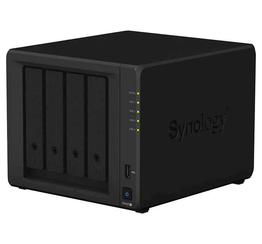 Stocare atașată la rețea SYNOLOGY DS420+, Negru