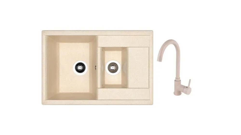 SET chiuveta Dr Gans Astra 760K + SanDonna F 7073 bej