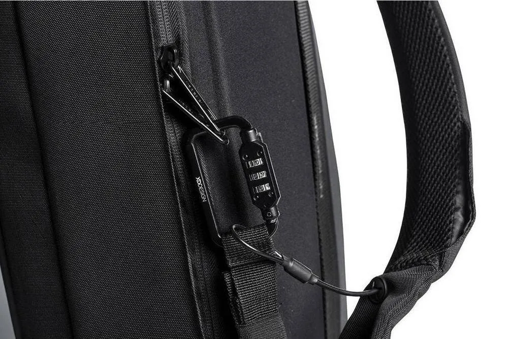 Rucsac pentru Laptop Bobby Bizz, 15.6", Piele artificială, Negru