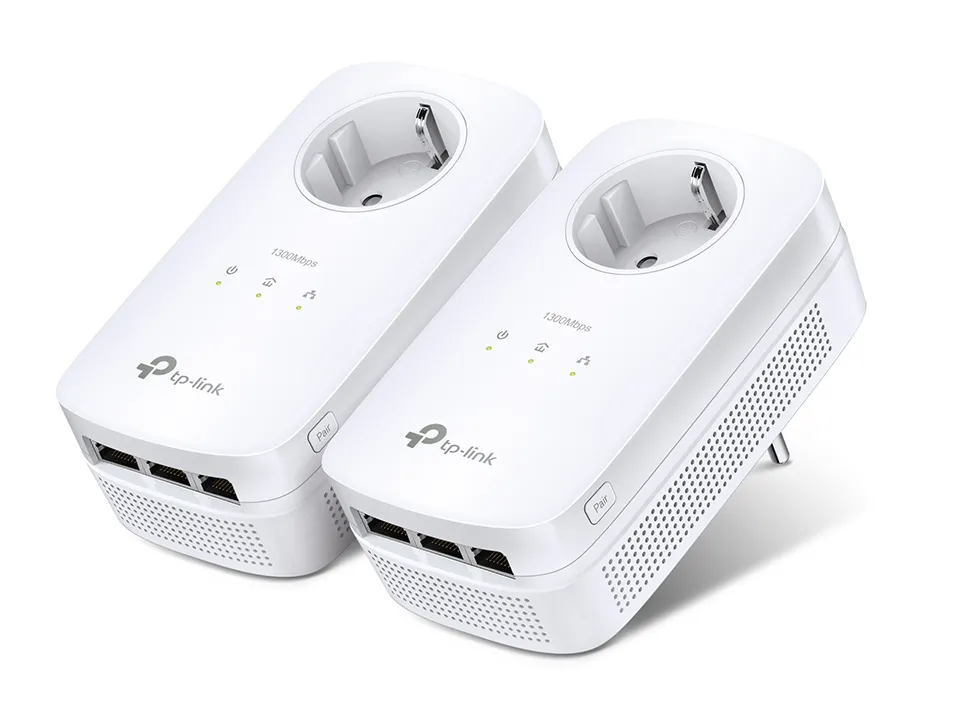 Powerline Adapter  TP-LINK TL-PA8030P KIT, AV1300, 1300 Mbps, Alb