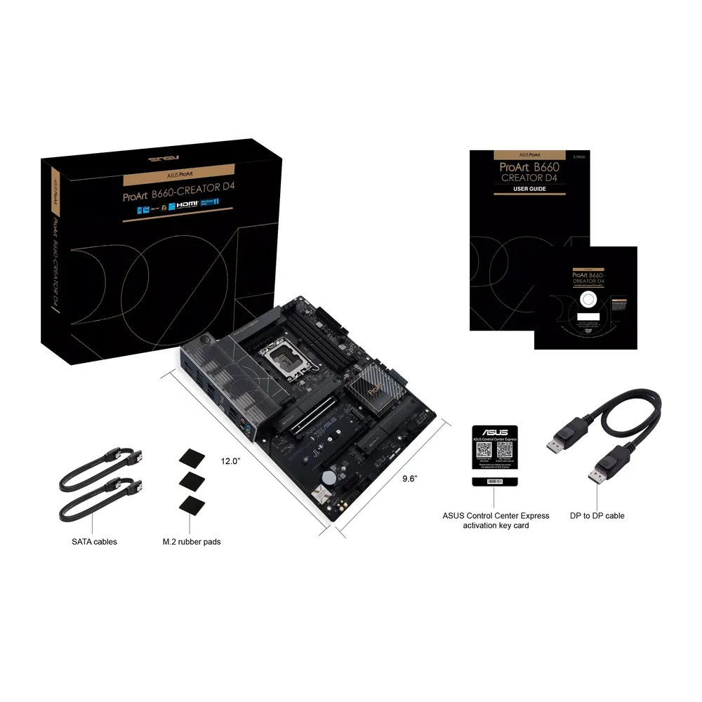 Placă de bază ASUS PROART B660-CREATOR D4, LGA1700, Intel B660, ATX