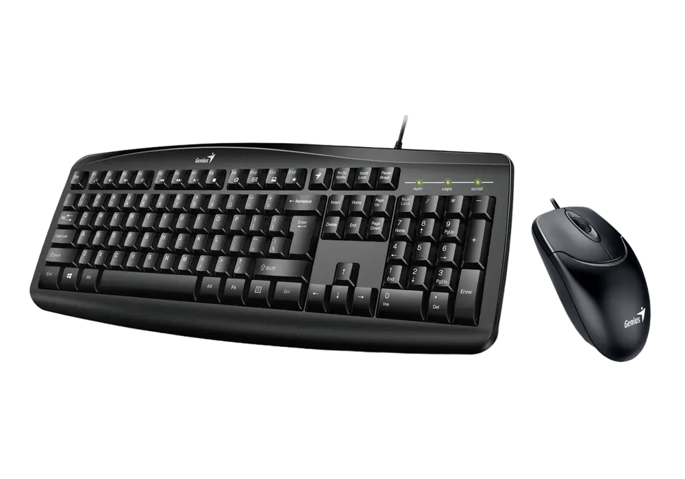 Set Tastatură + Mouse Genius Smart KM-200, Cu fir, Negru