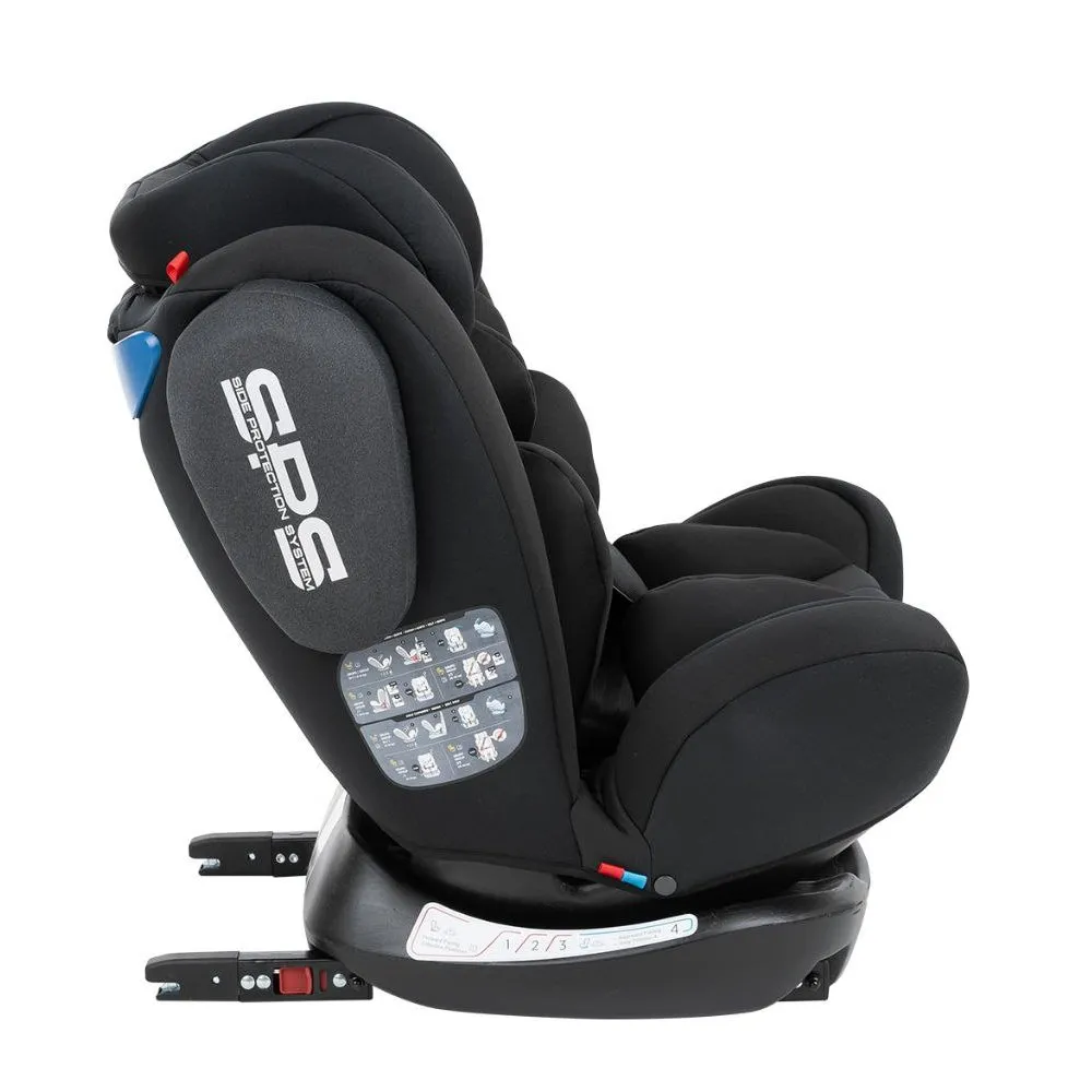 Scaun auto Kikka Boo 4 Fix DOUBLE ISOFIX, Grupa 0+/1/2/3 (0-36 kg), Negru