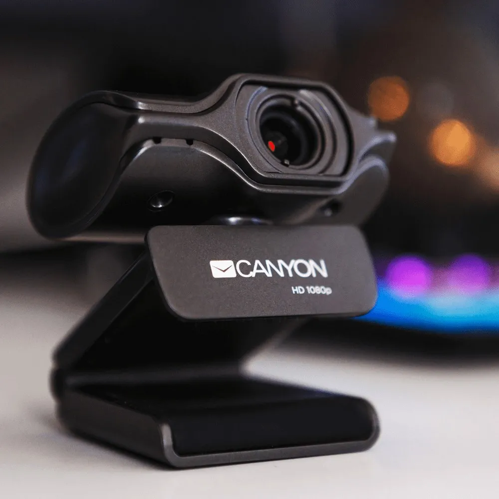 Cameră Web Canyon C6, Quad HD, Negru