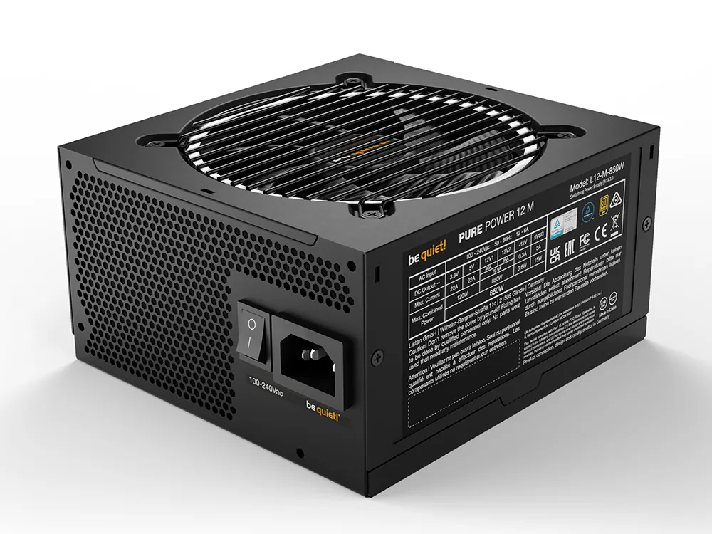 Sursă Alimentare PC be quiet! PURE POWER 12 M, 850W, ATX, Complet modular