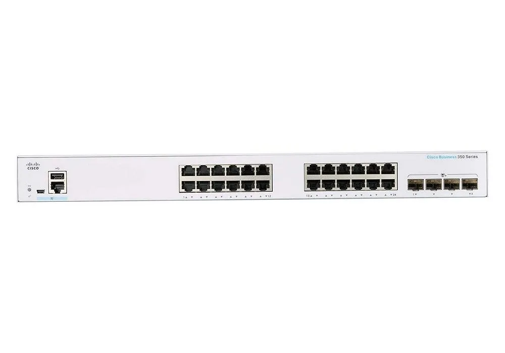 Switch de rețea Cisco CBS350-24T-4X, 24x 10/100/1000 Mbps, 4x SFP+