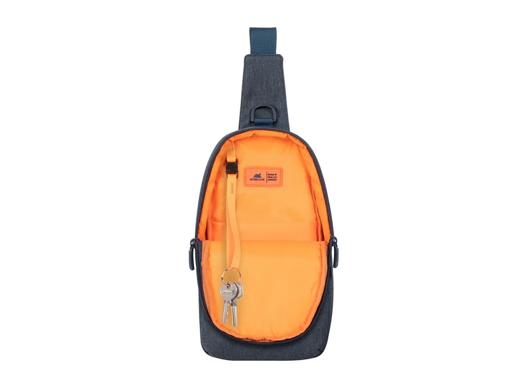 Geantă de umăr RivaCase Galapagos, 10,1", Poliester, Gri închis