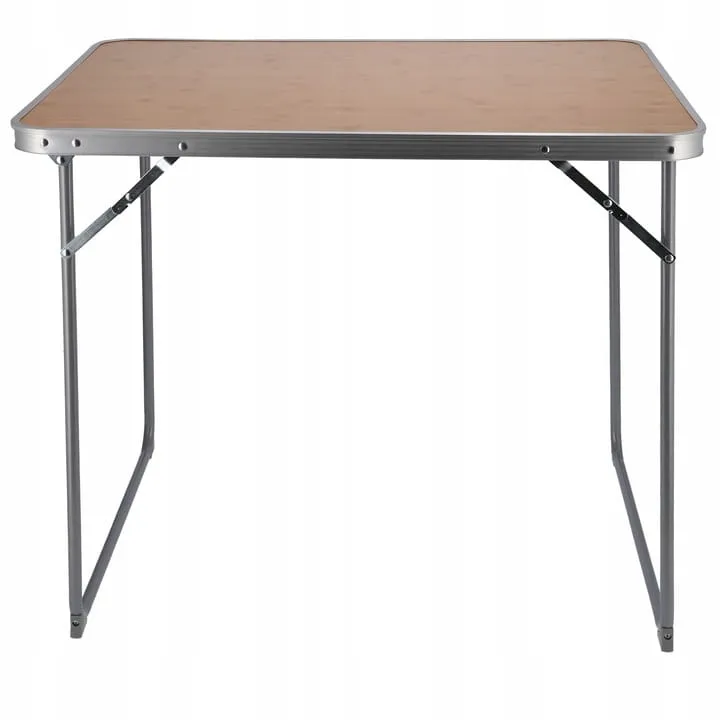Masa de camping pliabila cu blat maro JUMI 70x80x60