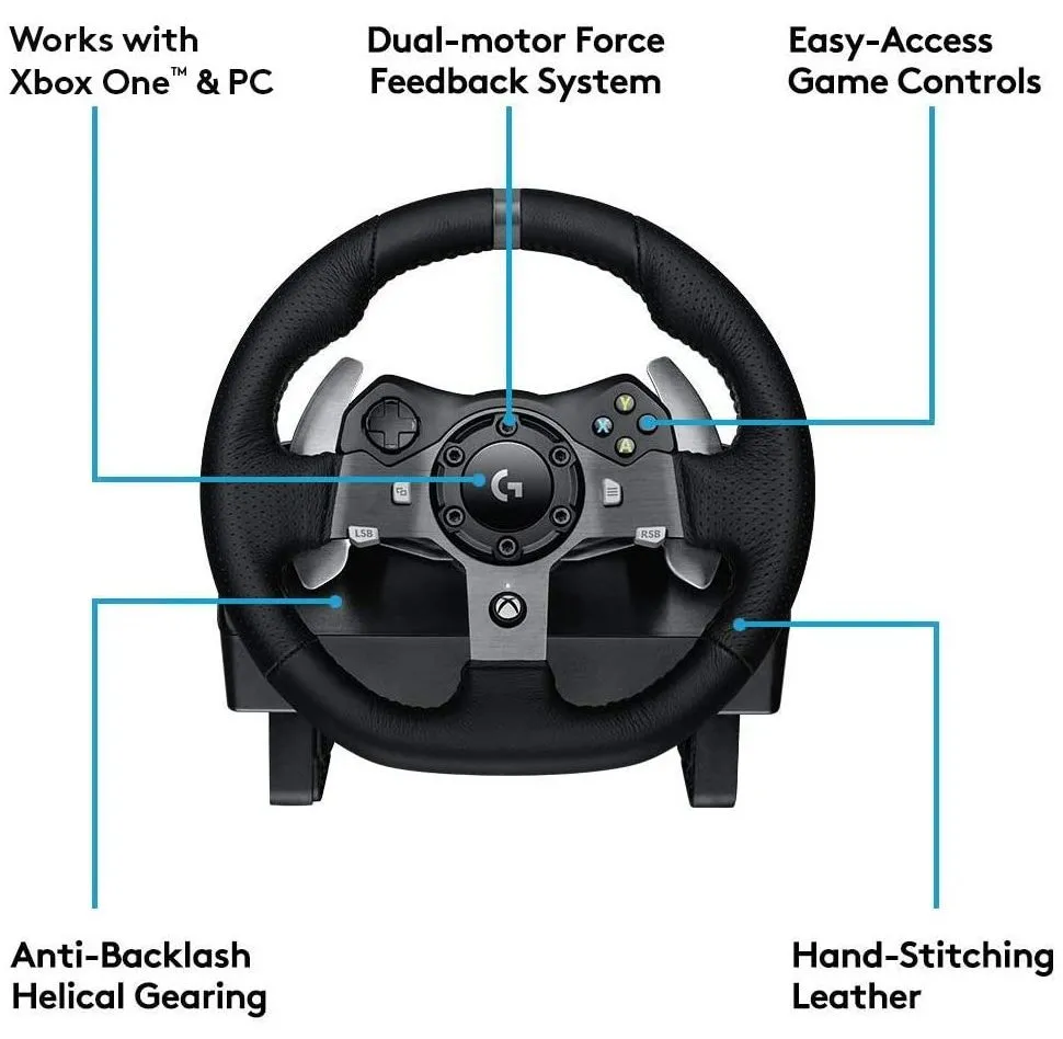 Volan Gaming Logitech G920, Negru