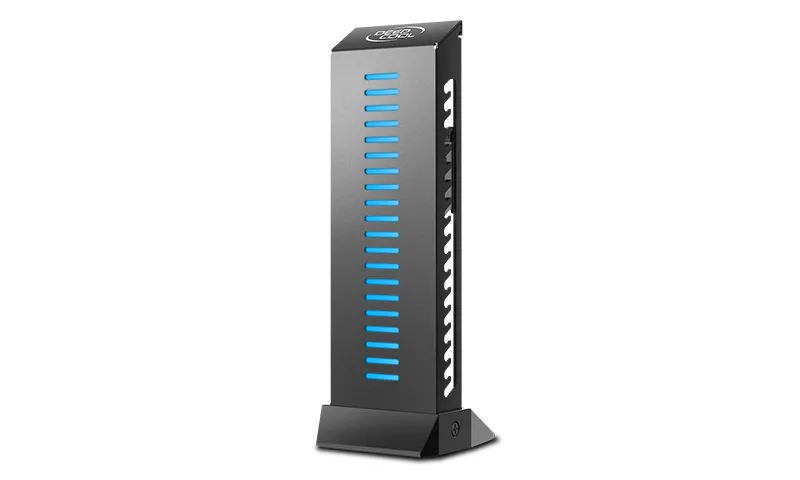 Suport pentru placă grafică Deepcool GH-01 RGB, Negru