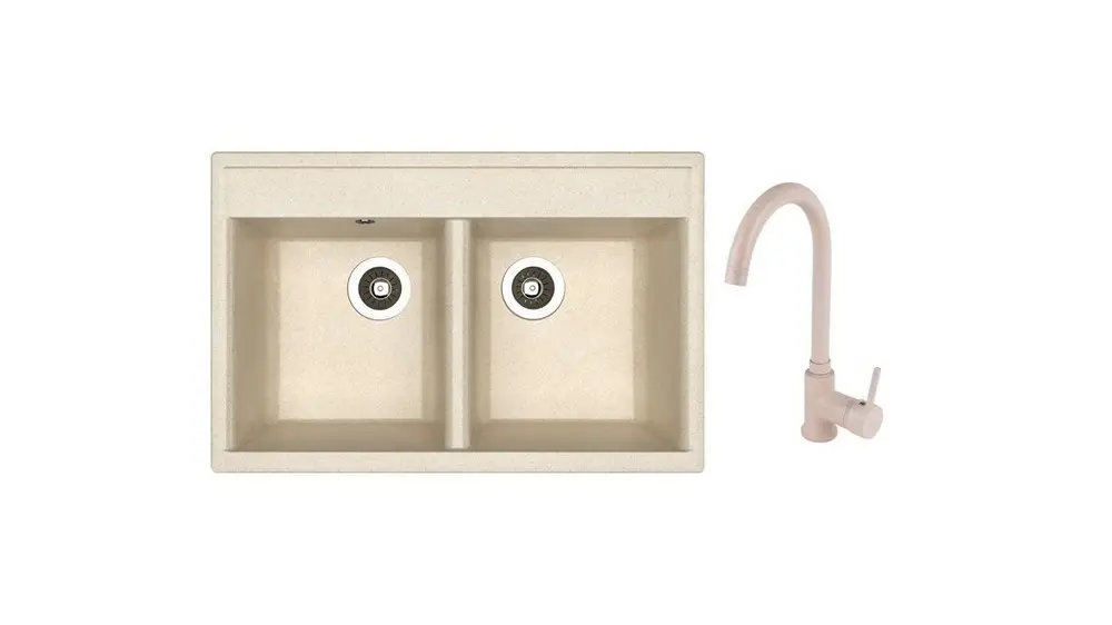 SET chiuveta Dr Gans Astra 780 + SanDonna F 7073 bej   