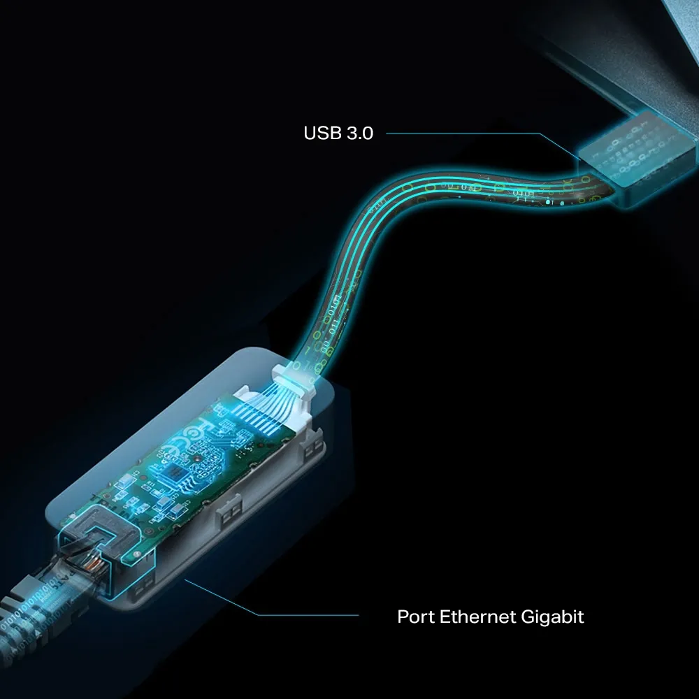 Adaptor de rețea TP-LINK UE306, Negru