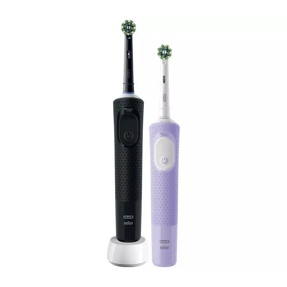 Periuță de dinți electrică Oral-B Vitality PRO DUO Cross Action, Negru Violet