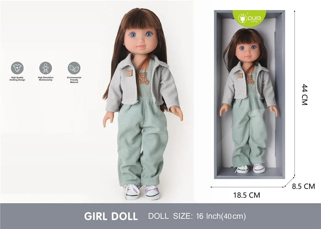 Păpușă Pure Baby, 40 cm, în costum