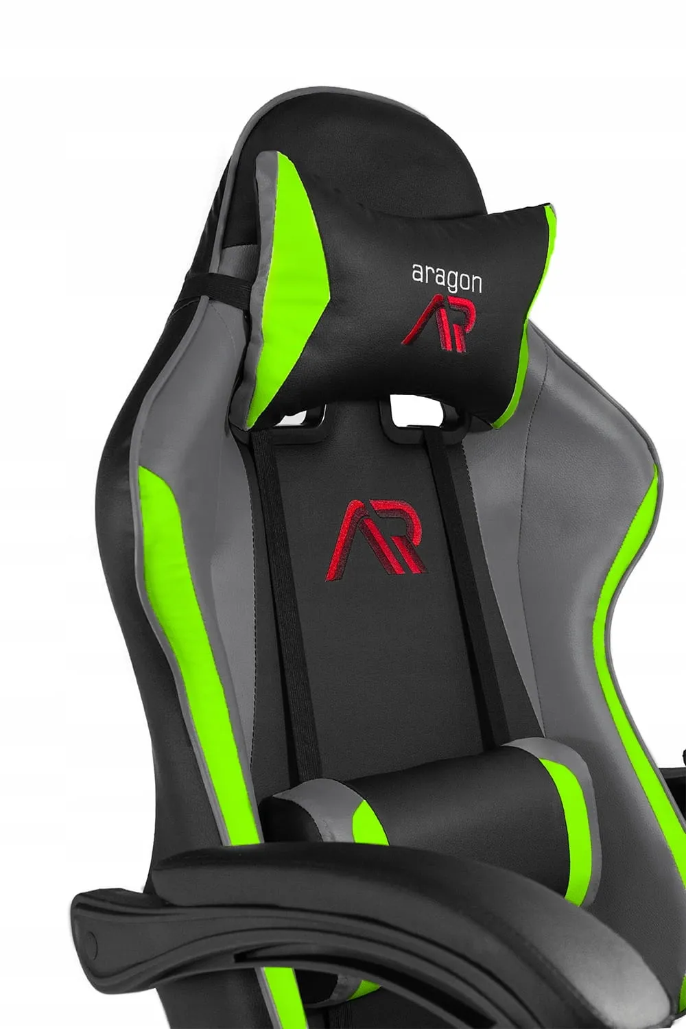 Fotoliu gaming ARAGON (gri/negru/verde)