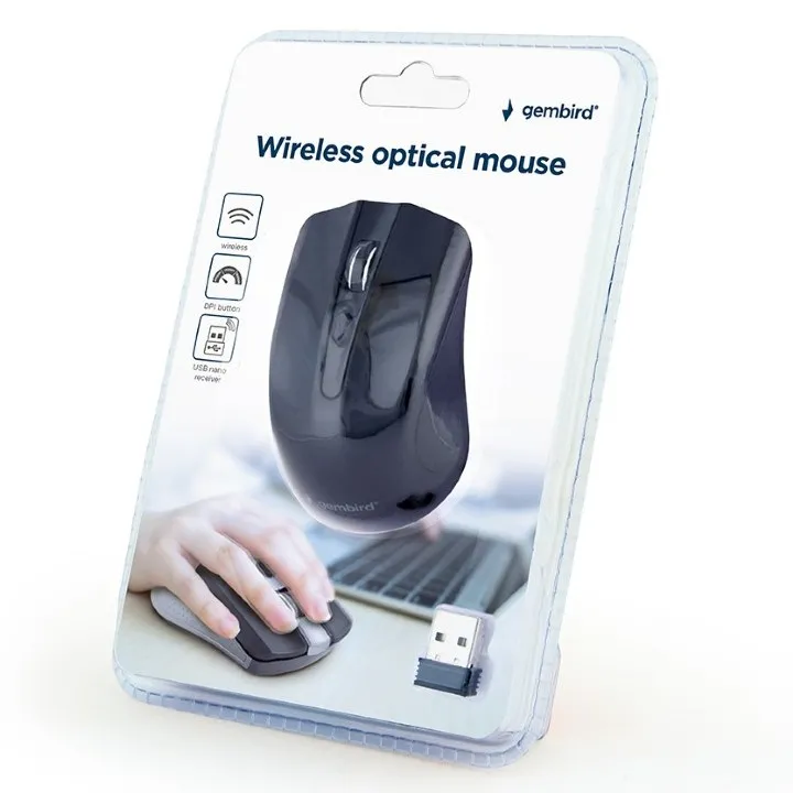Mouse Wireless Gembird MUSW-4B-04, Negru
